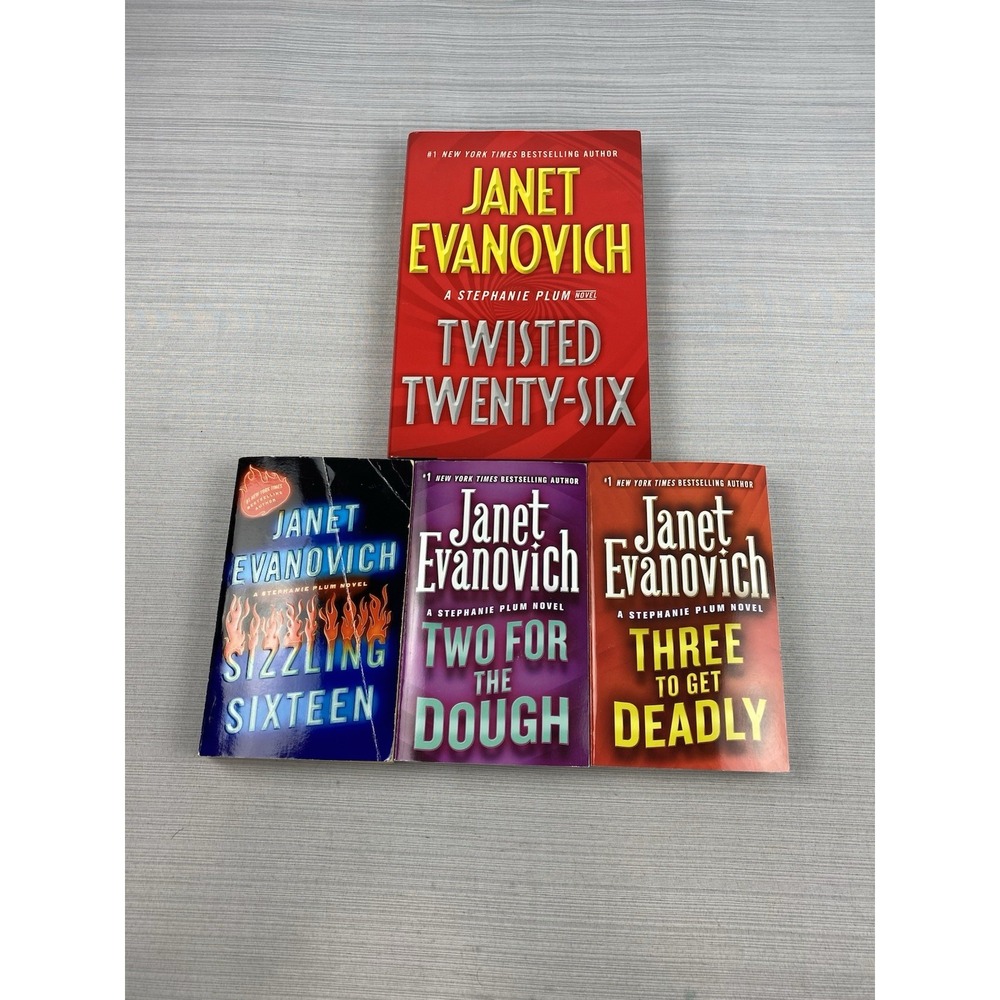 Janet Evanovich Stephanie Plum Series Paperback‎ Lot Of 4 Books Good
